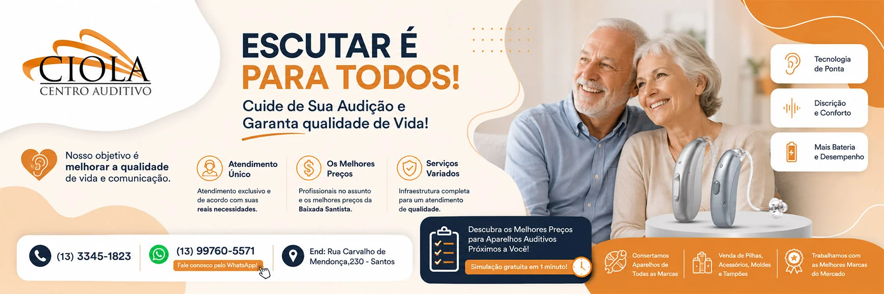 Centro Auditivo Ciola - aparelhos auditivos em Santos